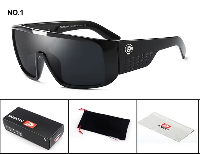 DUBERY lunettes de soleil hommes rétro mâle lunettes colorées lunettes de soleil pour hommes marque 
