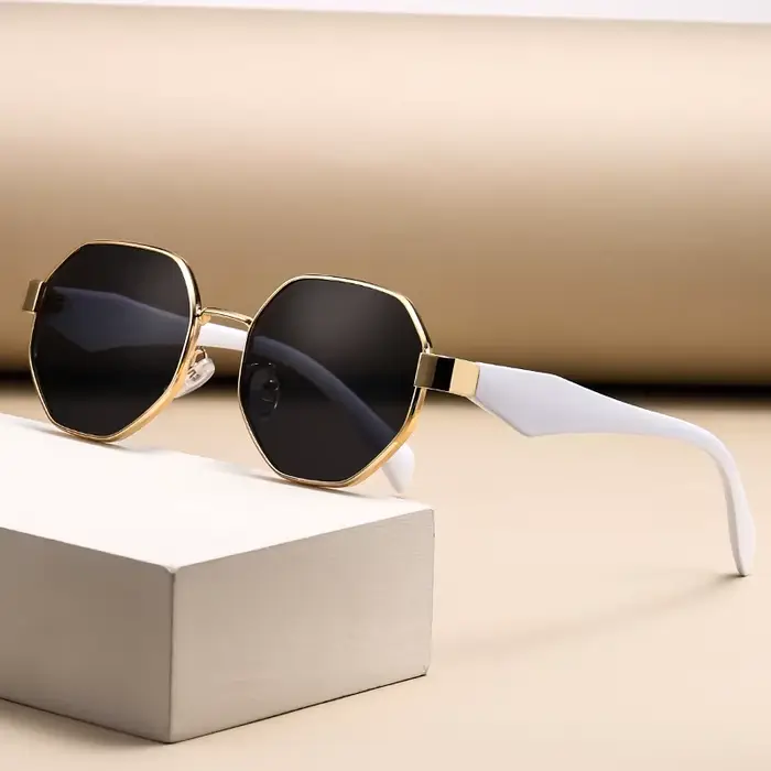 Lunettes de soleil rétro UV400 pour hommes et femmes, monture ronde, lunettes de soleil à la mode, l