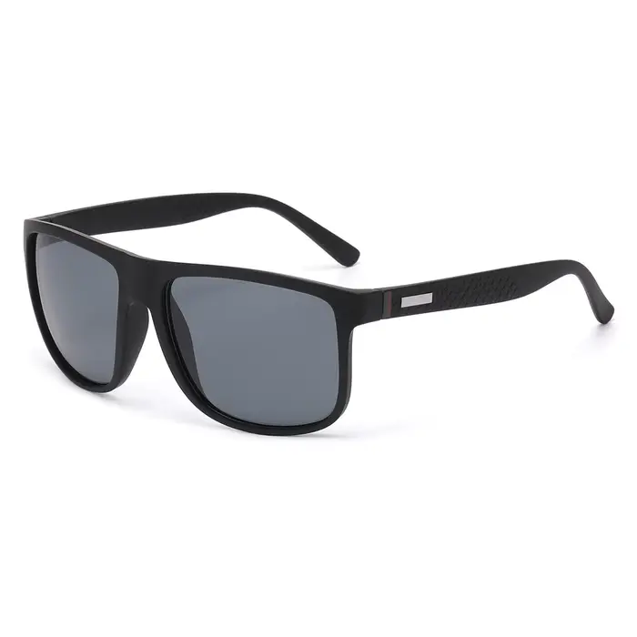 Lunettes de soleil polarisées de sport pour hommes et femmes, lunettes de luxe carrées, verres miroi