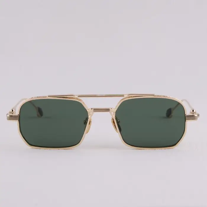 Lunettes de soleil JMM de luxe rétro à monture dorée pour hommes et femmes