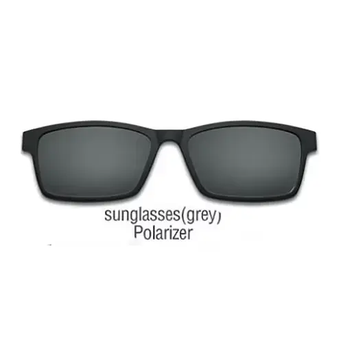 Lunettes de soleil à clip miroir pour hommes, lunettes polarisées, lentille 3D, personnalisé, contre