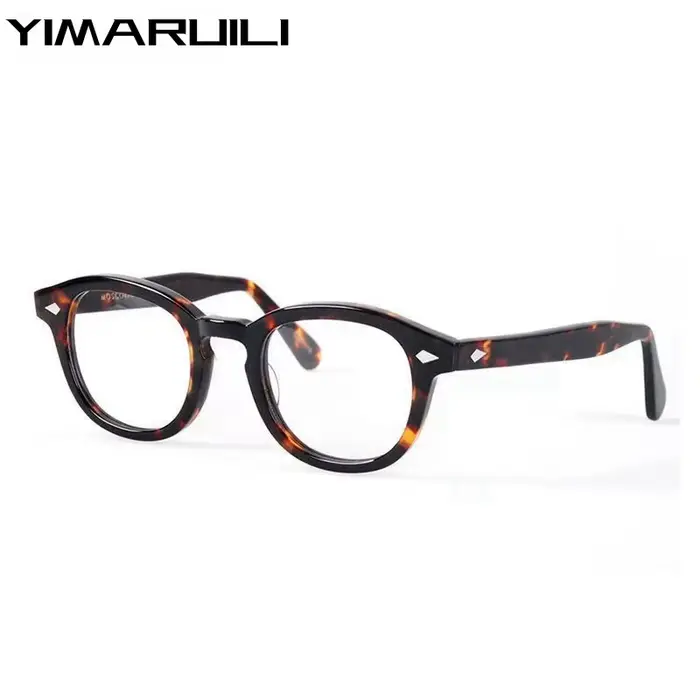 YIMARUILI-Lunettes rondes ultralégères en acétate pour hommes et femmes, lunettes optiques rétro, ma