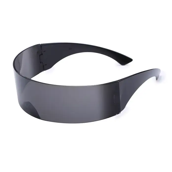 Lunettes de soleil futuristes à visière Cyclope étroite pour femmes et hommes, verres Laser UV400, v