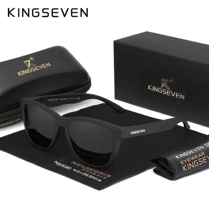 KINGSEVEN flambant neuf mode lunettes de soleil femmes hommes polarisées Anti-UV400 yeux protéger le