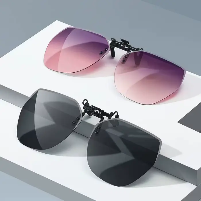 Lunettes de soleil polarisées à Clip pour hommes et femmes, photochromiques, pour conducteur de voit