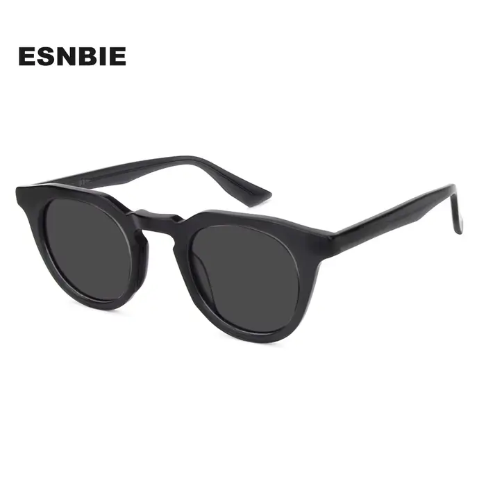 Vintage coquille de tortue lunettes de soleil pour hommes femmes rétro rond