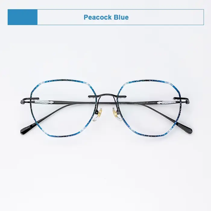 Lunettes sans cadre à bord coupé, nouveau Design de Style chinois, lentille cloisonnée, technologie 