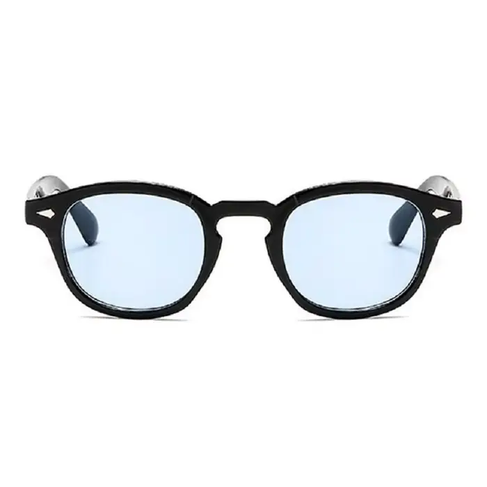 Mode Vintage Johnny Depp Style lunettes De soleil rondes clair teinté lentille marque Design fête sp