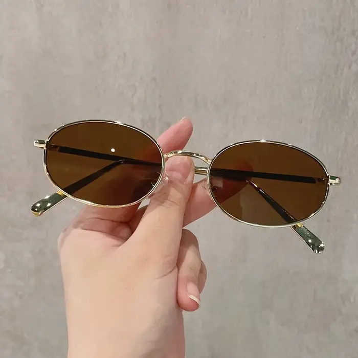 Lunettes de soleil ovales pour femmes et hommes