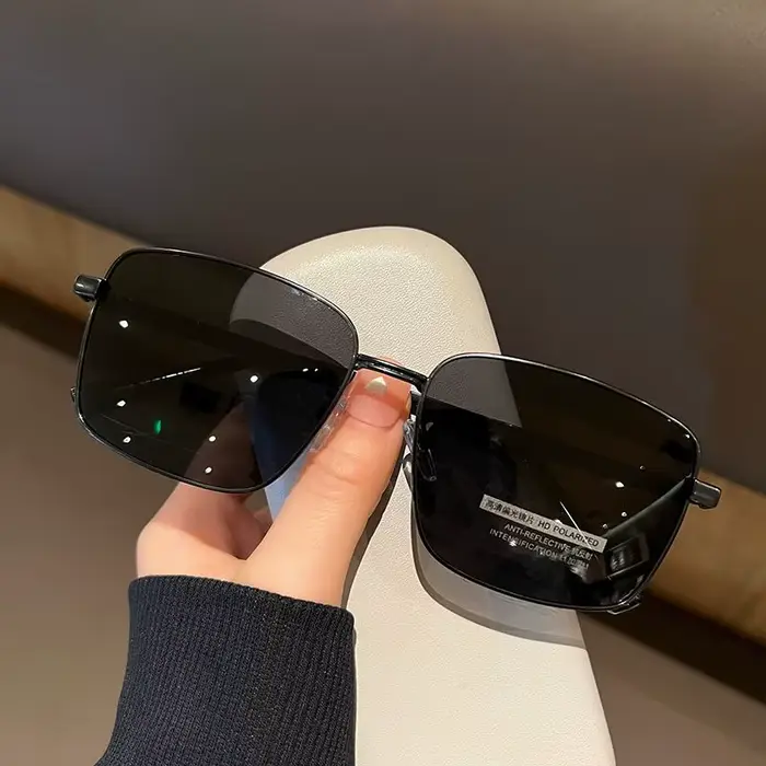 Lunettes de soleil pour hommes haut de gamme, polarisées, résistantes aux UV400, pour la conduite et