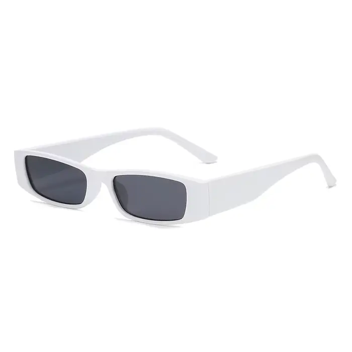 Lunettes de soleil rectangulaires à monture étroite pour femmes
