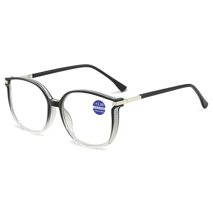Lunettes de lecture à grande monture violette pour femmes, lunettes de presbytie, design de marque, 