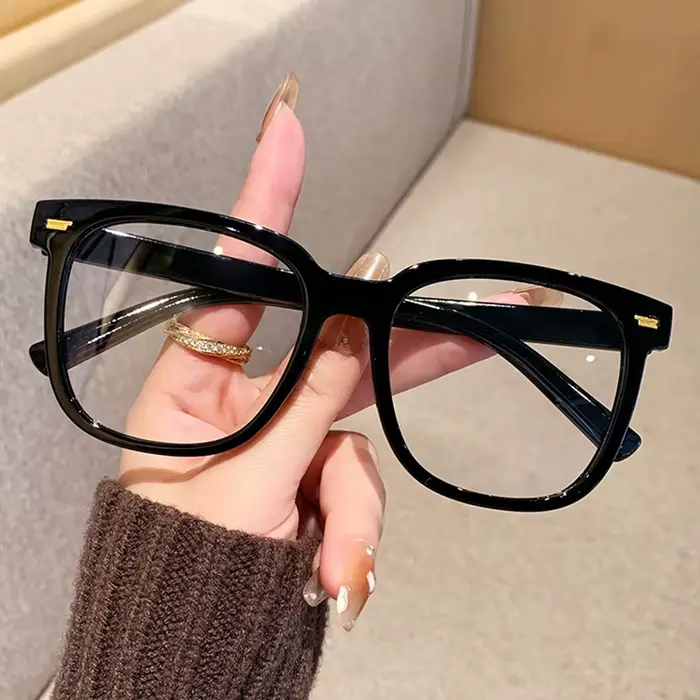 Lunettes rétro à bords en corne, transparentes, ultralégères, pour femmes et hommes, utilisation sur
