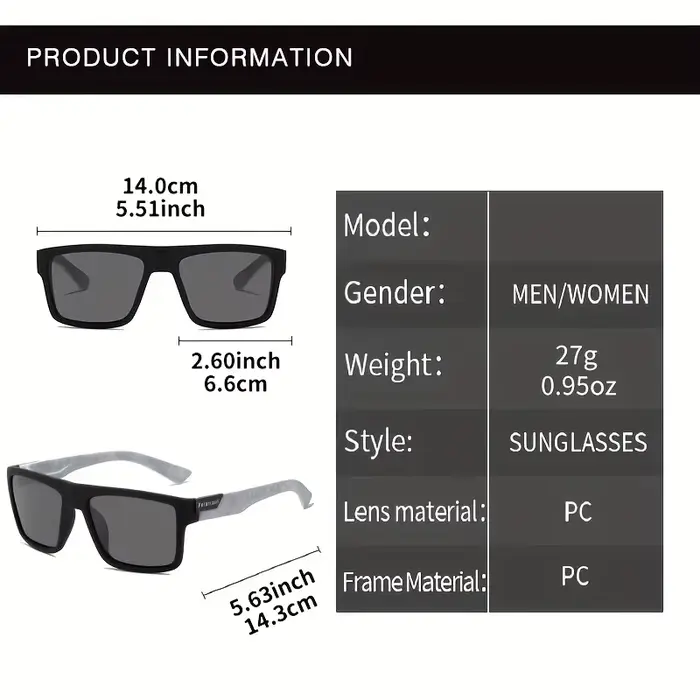 Lunettes de soleil polarisées carrées Vintage pour hommes et femmes, pour la conduite, la pêche, mar