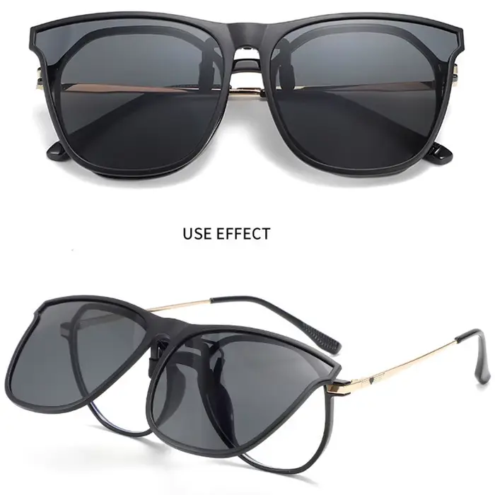 Lunettes de soleil polarisées à Clip pour hommes