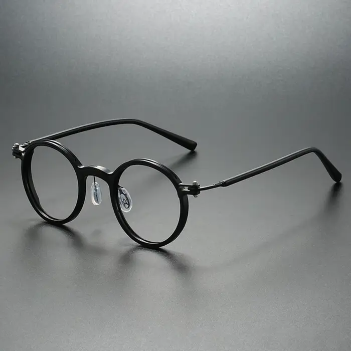 Lunettes de mode ultralégères pour hommes et femmes, Design de marque rétro, monture ronde de luxe, 