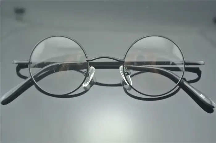 Vintage petit rond 43mm charnières à ressort John Lennon montures de lunettes en métal jante complèt