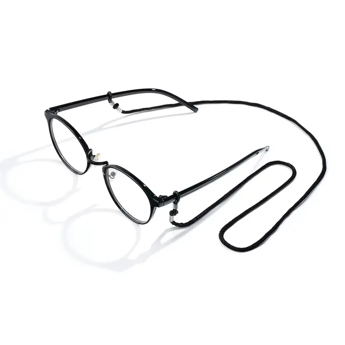 12 pièces/lot multicolore noir Nylon lunettes chaîne porte-cordon