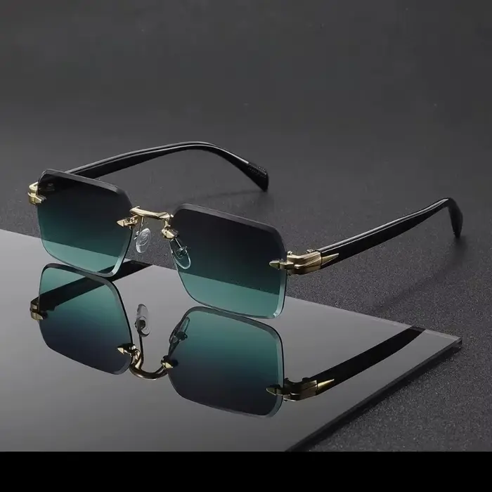 Lunettes de soleil sans monture en métal