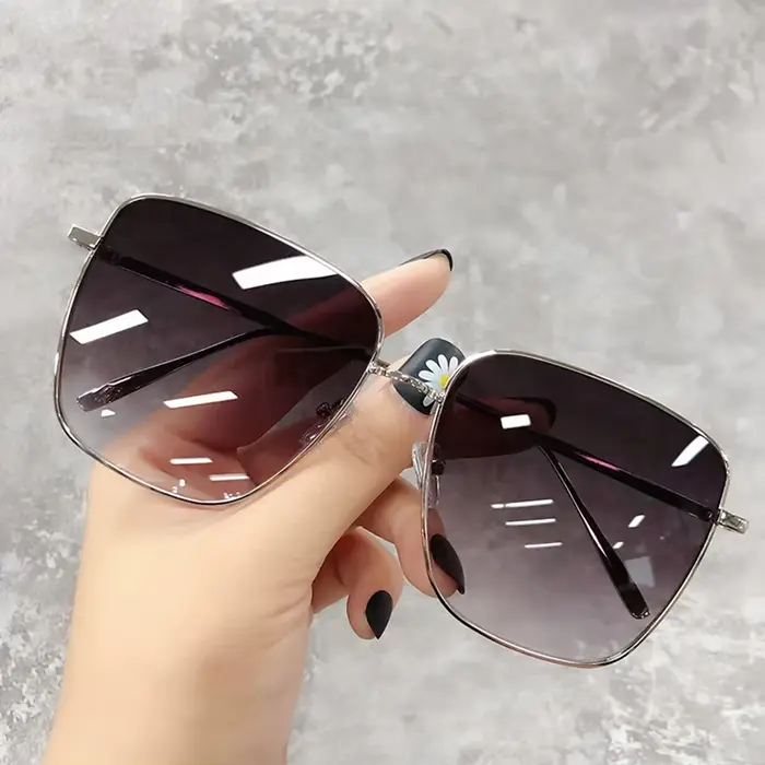 Lunettes de soleil rétro pour femmes et hommes, monture en alliage, design de marque de luxe, pour a