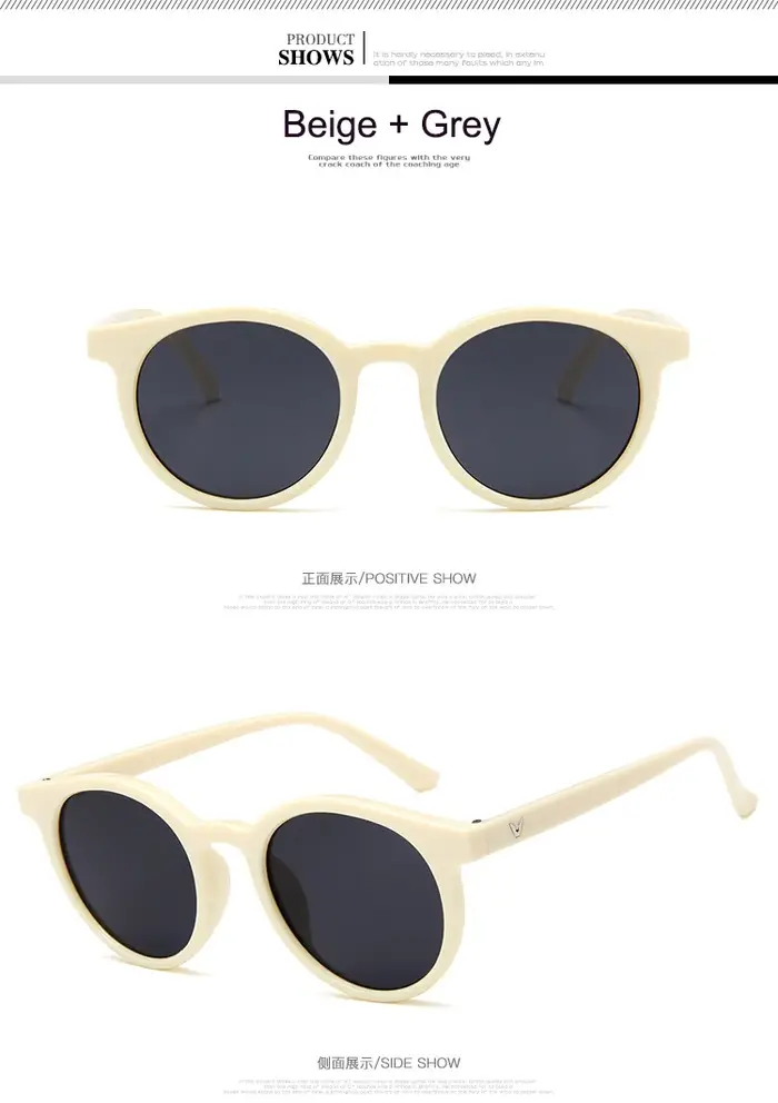 WarBLade – lunettes de soleil rondes pour femmes, rétro, Vintage, styliste de marque, Oculos