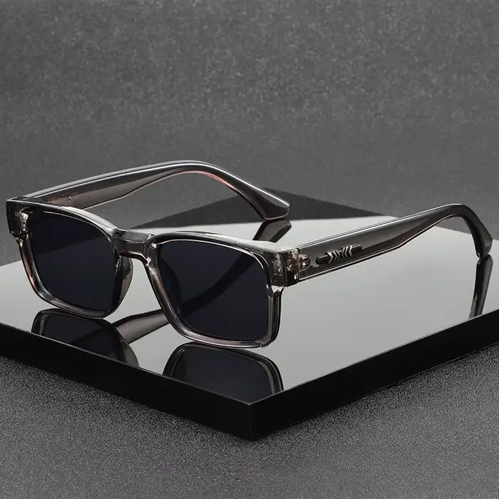 Lunettes de soleil carrées tendance 2026 pour hommes – Design de marque de luxe