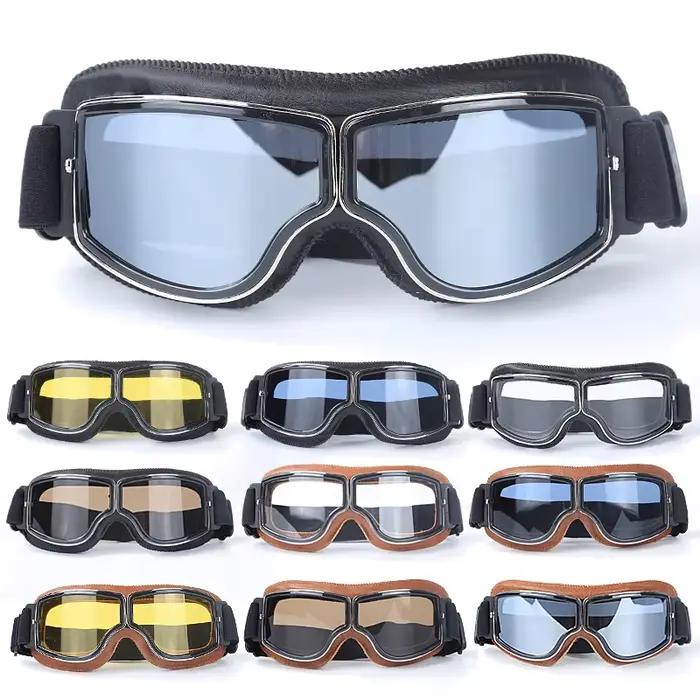 Lunettes de vélo moto coupe-vent casque