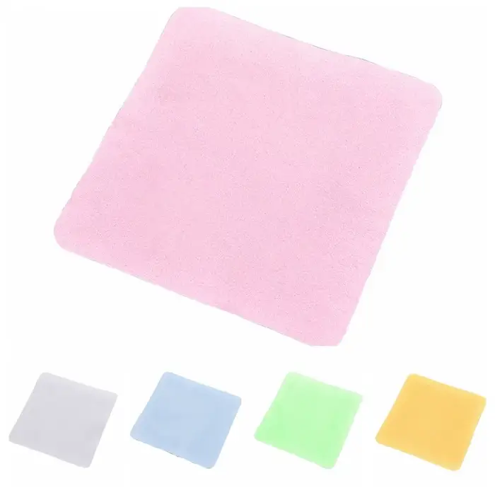 Chiffon de lunettes en daim microfibre couleur unie nettoyant