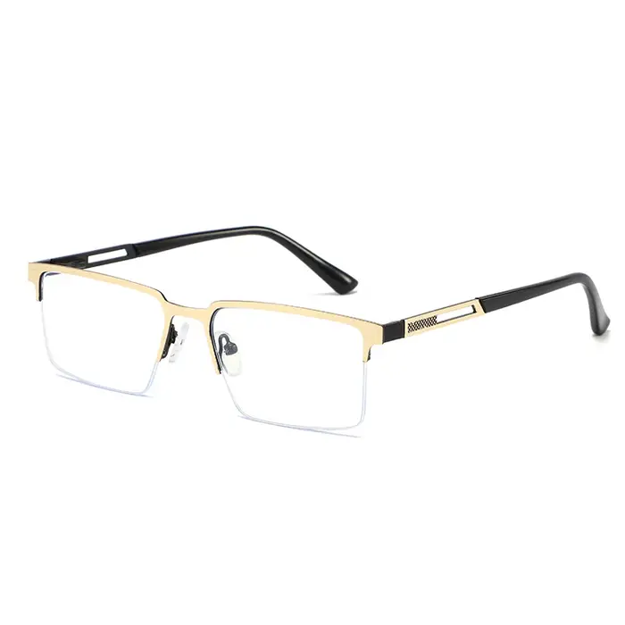 Cadre en métal simple, adapté aux occasions professionnelles et à la conduite. L'apparence est digne d'un objet de luxe : Lunettes de voiture 6006
