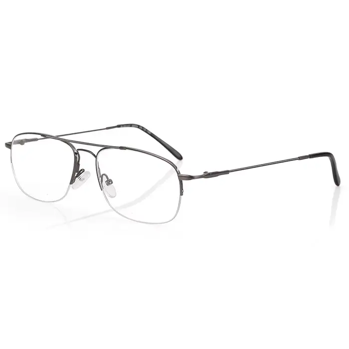 ZENOTTIC – lunettes à demi-bord pour hommes et femmes, monture métallique à mémoire de forme, lunett