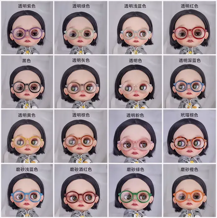 Lunettes de soleil en peluche BJD Blyth beurre, accessoires de bricolage, jouets Kiev illage, cadeau de mode, 1/3 cm, 1/6 cm, 1/8 cm, 60cm
