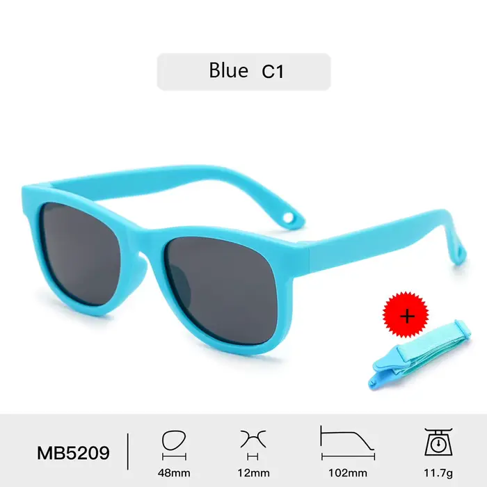 Lunettes de soleil pour enfants pour garçons et filles, lunettes de soleil polarisées flexibles et p