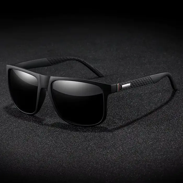 Lunettes de soleil carrées rétro de luxe pour hommes et femmes
