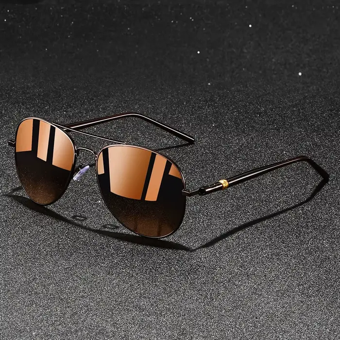 Lunettes de soleil de pilote vintage tendance