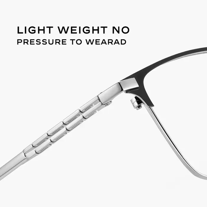 CAPONI – lunettes classiques en métal pour hommes