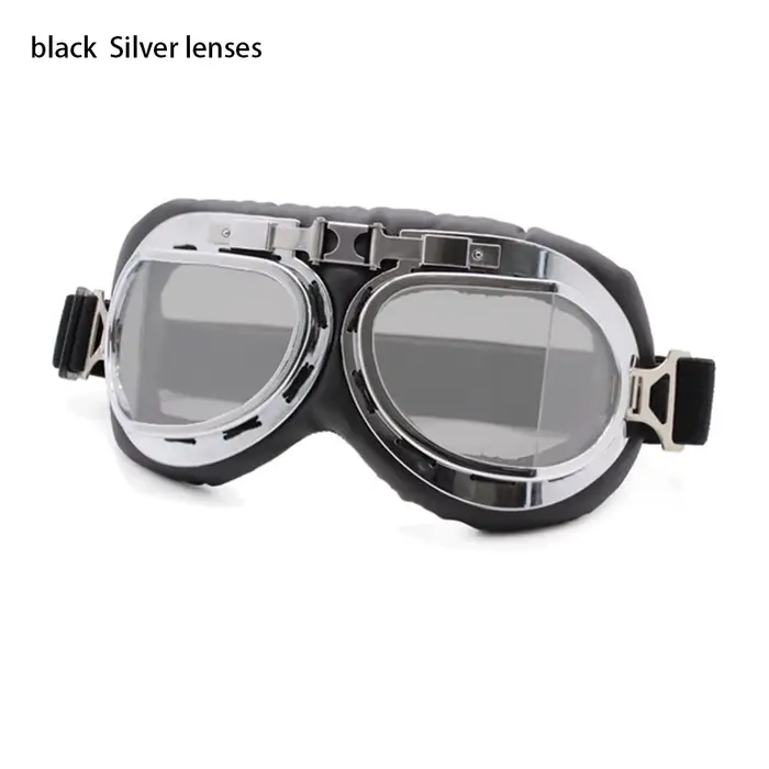Lunettes de moto rétro vintage, lunettes de cyclisme, lunettes de pilote, équipement de protection m