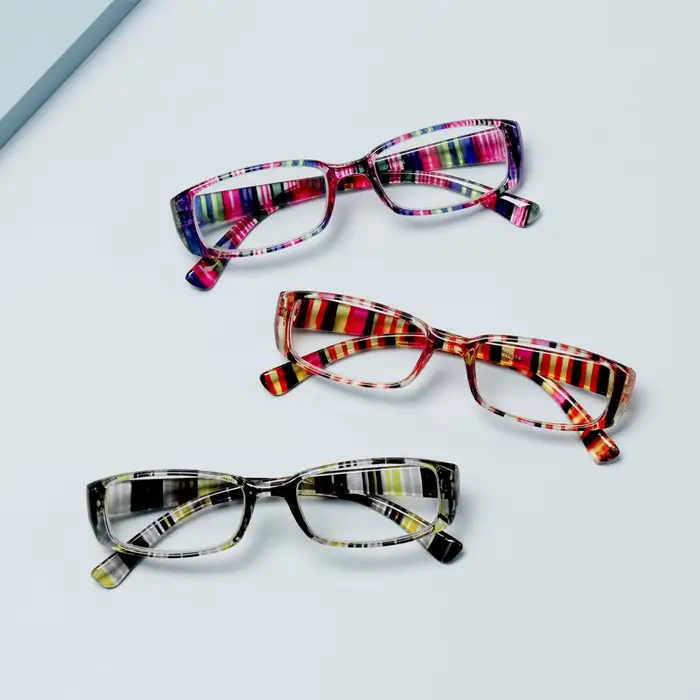 Lunettes à monture imprimée rétro pour femmes et hommes