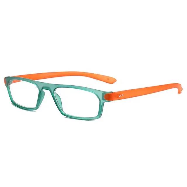 Lunettes de lecture pour hommes/femmes, monture rectangulaire de couleurs mélangées, baguettes à res
