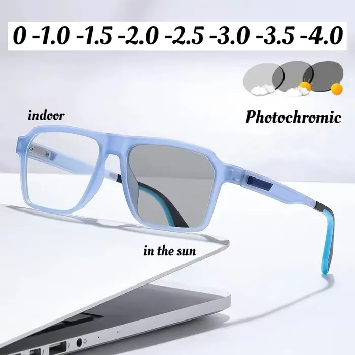 Lunettes de myopie photochromiques de haute qualité pour hommes