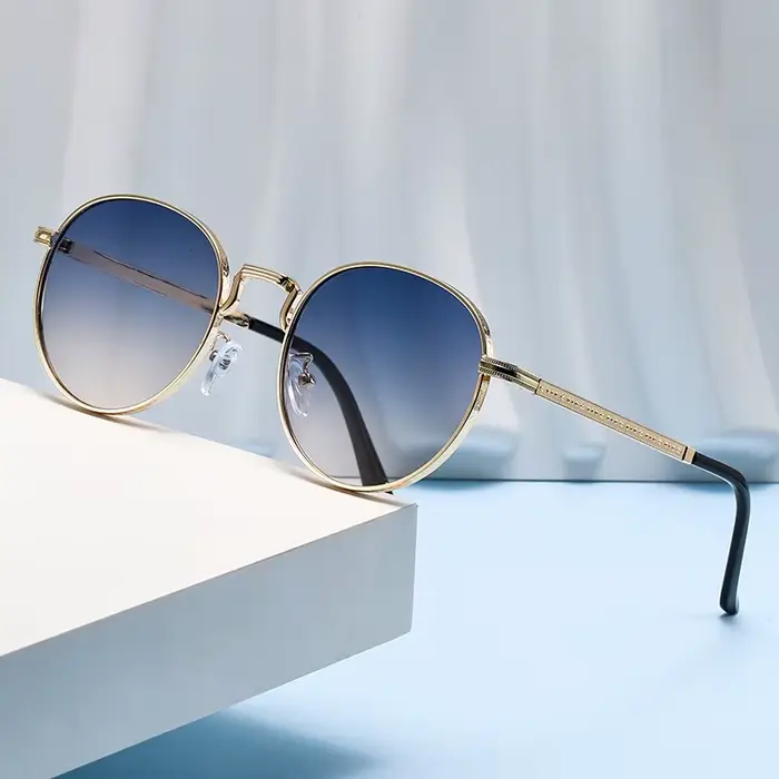 Lunettes de soleil aviateur carrées classiques pour hommes et femmes, protection UV, monture métalli