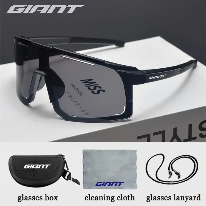 Lunettes de soleil de cyclisme géantes à la mode – Unisexe, protection UV, légères et durables, indi