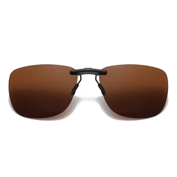 Nouvelles Lunettes de Soleil Carrées à Clipser pour Femmes, Verres Polarisés UV400, Vision Nocturne,