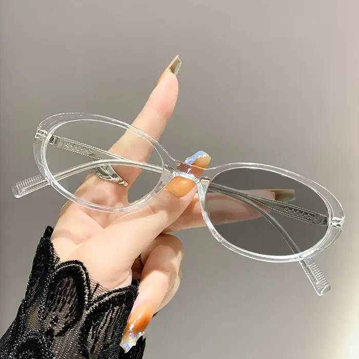 Lunettes de myopie photochromiques à monture ovale pour femmes