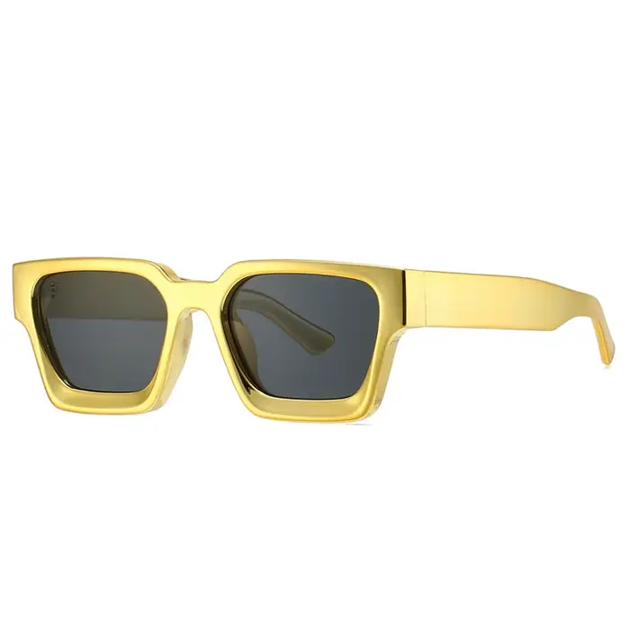Lunettes de soleil carrées pour hommes et femmes, Design de marque de luxe, Vintage, grande monture,