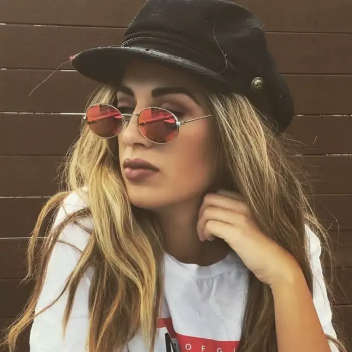 Lunettes de soleil ovales en alliage UV400 pour femmes et hommes