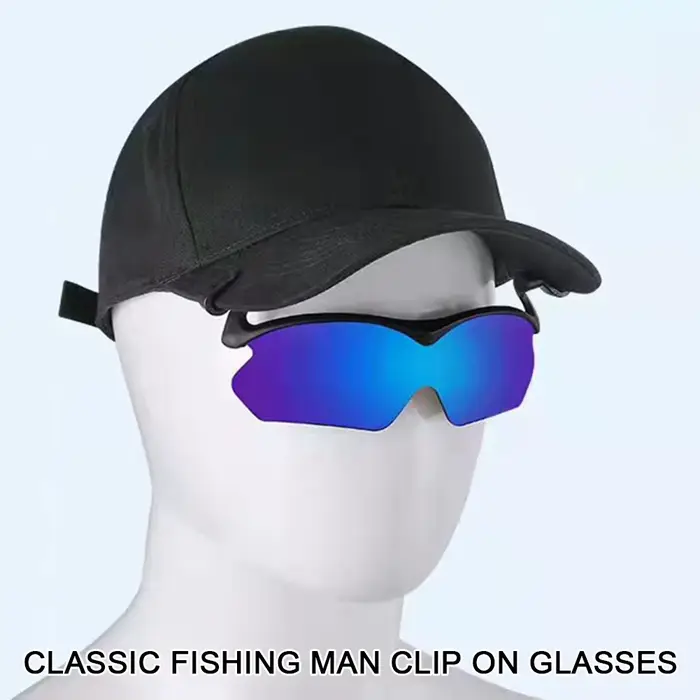 Lunettes de soleil réglables avec pince à chapeau