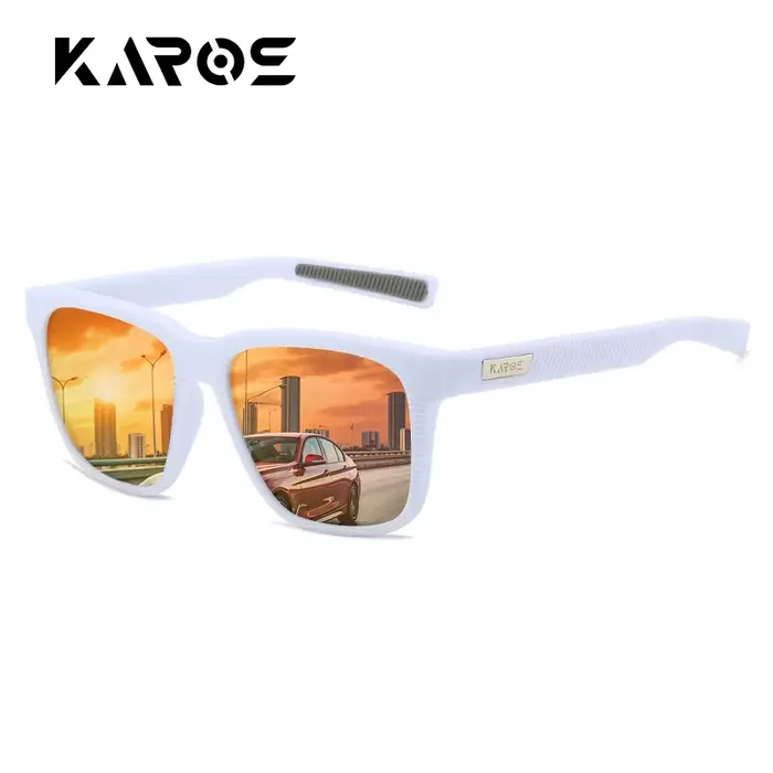 KAROS Lunettes de soleil polarisées tendance pour hommes et femmes, protection UV, durables, pour la