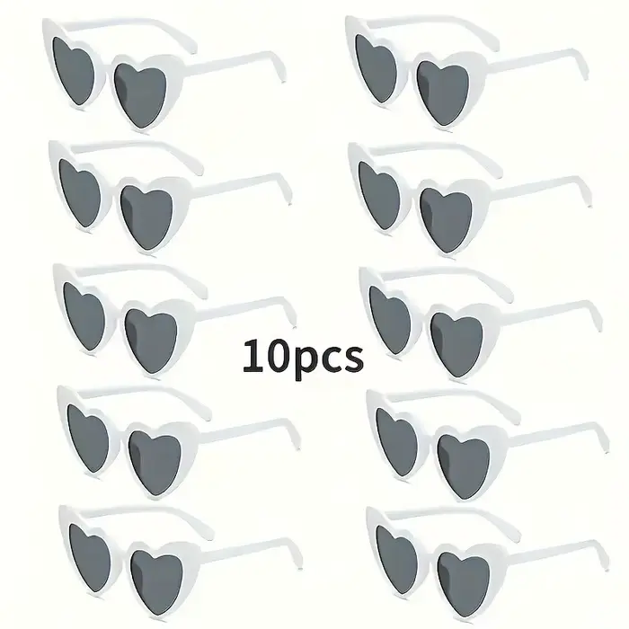 Lunettes chics en forme de cœur