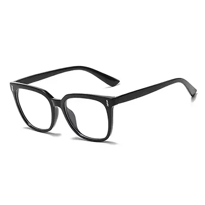 Lunettes pour femmes à la mode avec cadre carré arc-en-ciel coloré Prescription 0 dioptrie qualité l
