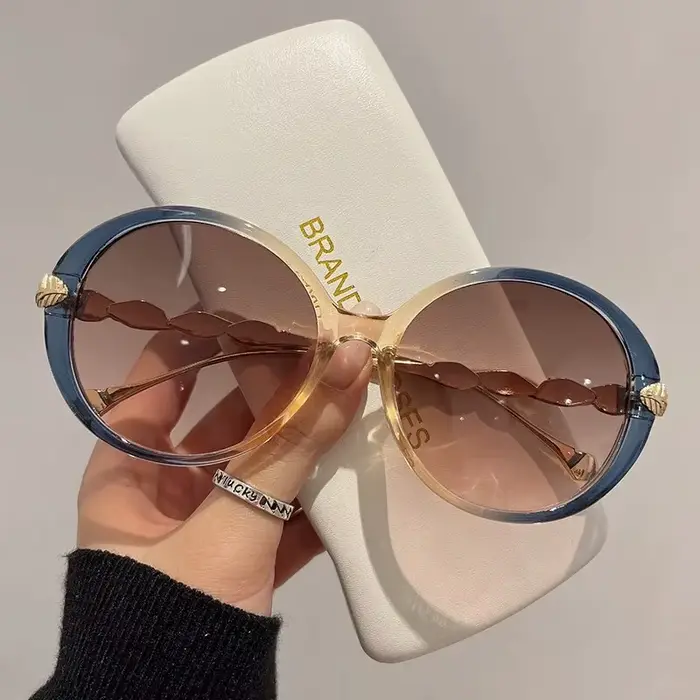 KAMMPT lunettes de soleil rondes rétro pour femmes mode populaire Vintage cadre hommes luxe tendance